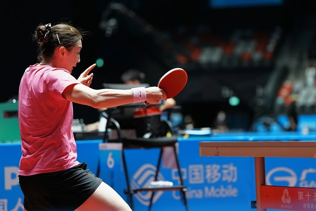 陈梦奥运后首秀！陈梦4比0晋级全运会女单16强